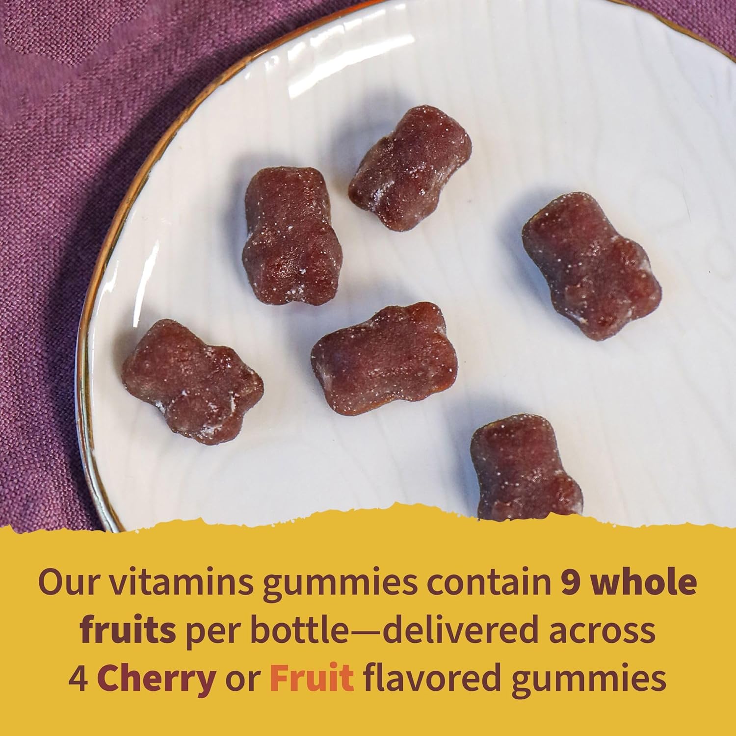 Garden of Life Organics Kids Gummy Vitamins Cherry 120 Count and Fruit 120 Count