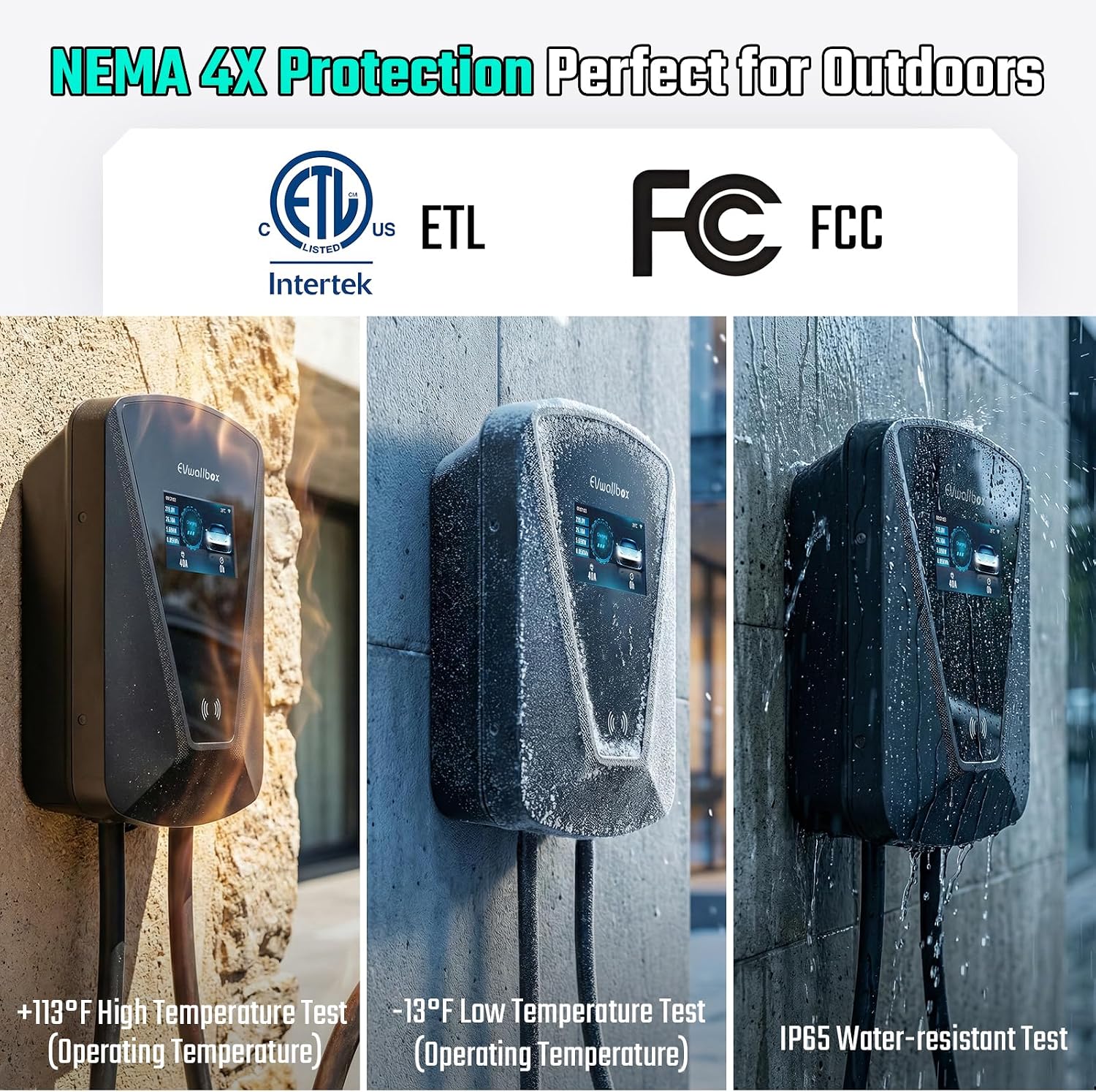 Level 2 EV Charger for Tesla ETL Certified