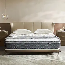 King Colchão híbrido de 30,5 cm King - Espuma viscoelástica e molas espirais de bolso individual | Alívio de pressão | Isolamento de movimento, suporte de borda | Certificado CertiPUR-US |