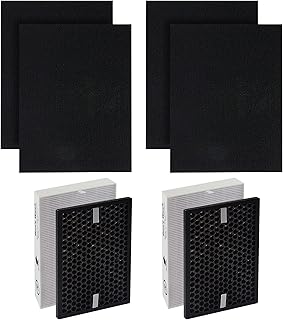 Fette Filter - Air Purifier Replacement HEPA Filter Kit Compatible with Honeywell InSight Air Purifiers Model # HPA5100B / HPA5150 Part # HRF-R, HRFSC1, HRF-A100