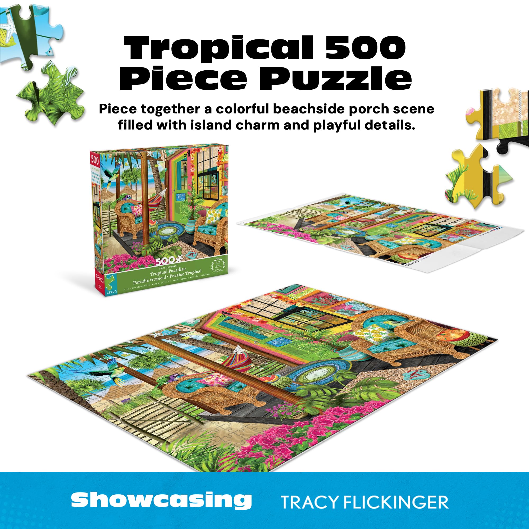 Amazon.com: Ceaco - Tropical Paradise - 500 Piece Jigsaw Puzzle Amazon.com: Ceaco - Tropical Paradise - 500 Piece Jigsaw Puzzle