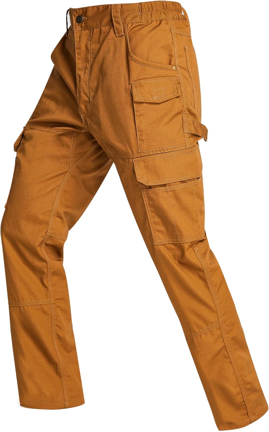 wantdo Men's Work Pants Utility Cargo Tactical Construction Pants for Men Lightweight Outdoor Hiking Pants with Pockets