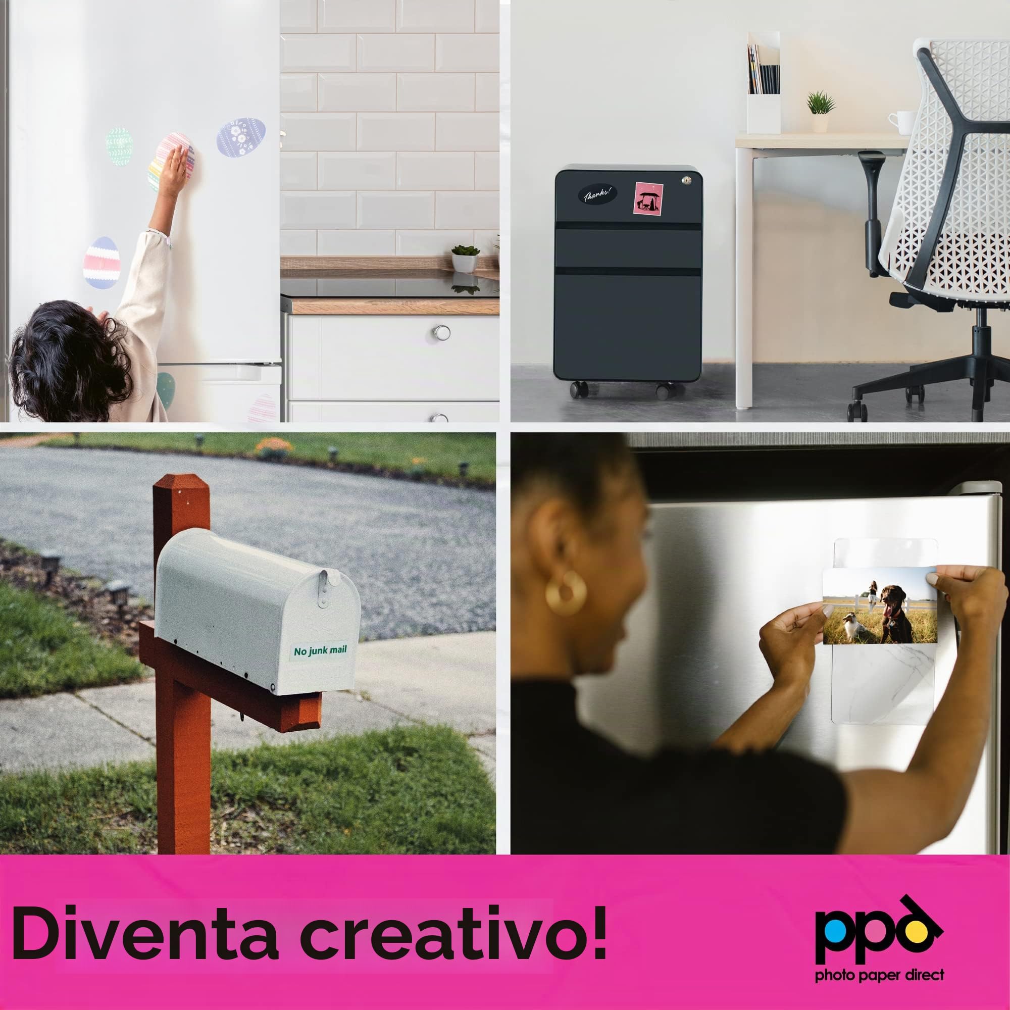 Carta Magnetica Opaca A4 5 Fogli per Stampanti Inkjet PPD-32-5