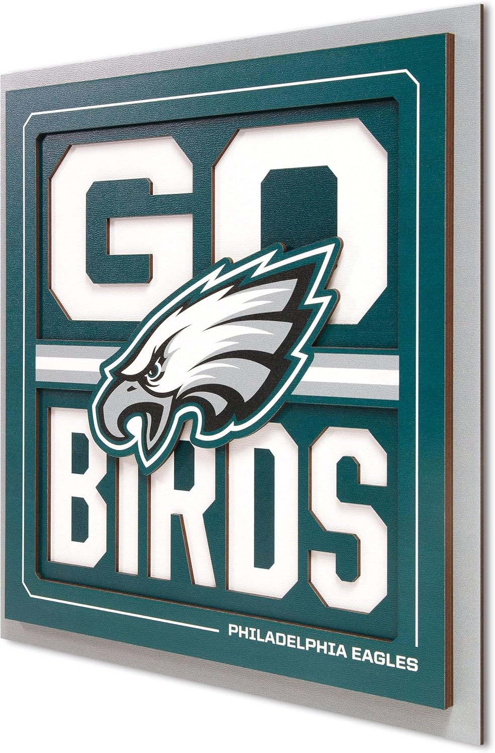 YouTheFan NFL Philadelphia Eagles Slogan Series 3D Wall Art