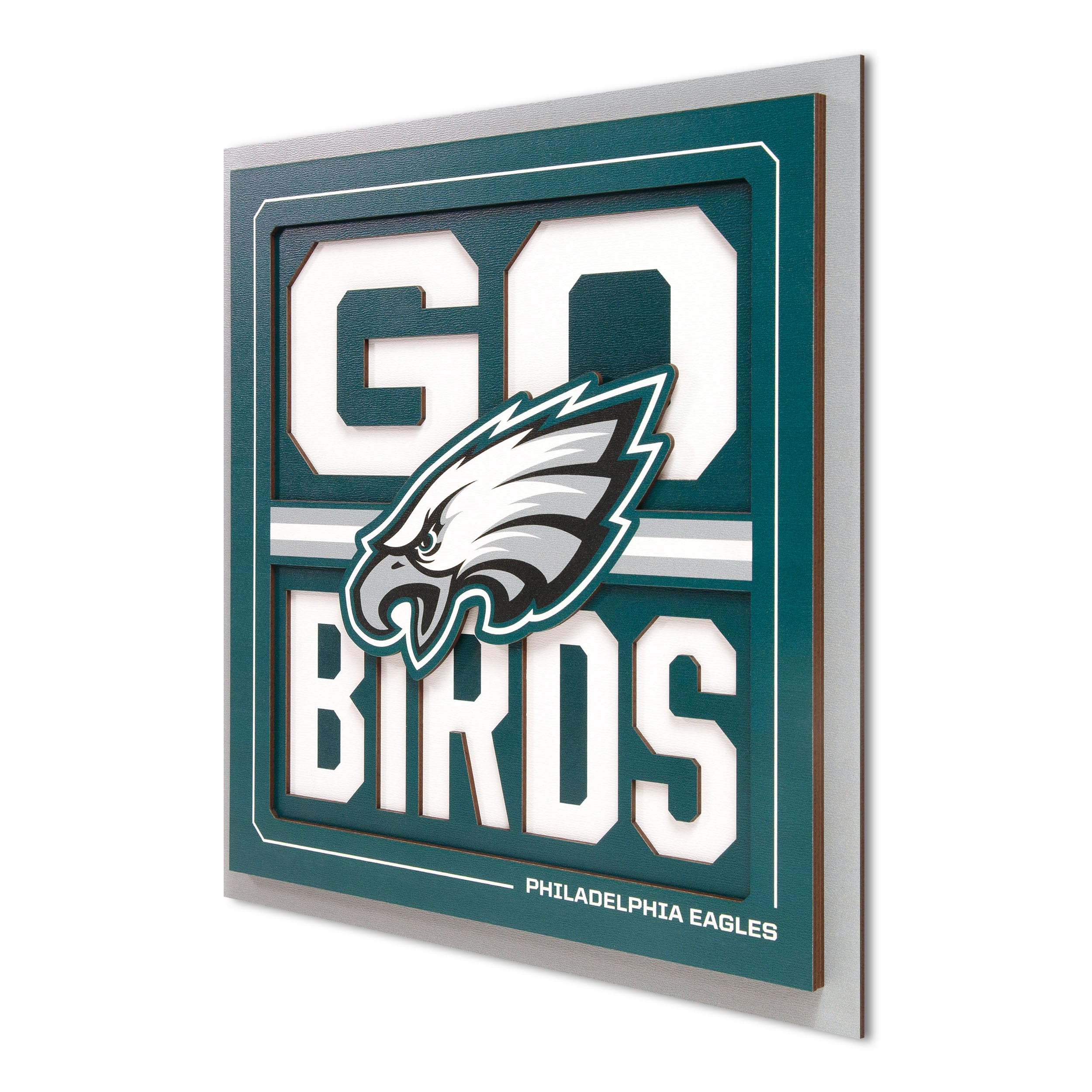 YouTheFan NFL Philadelphia Eagles Slogan Series 3D Wall Art