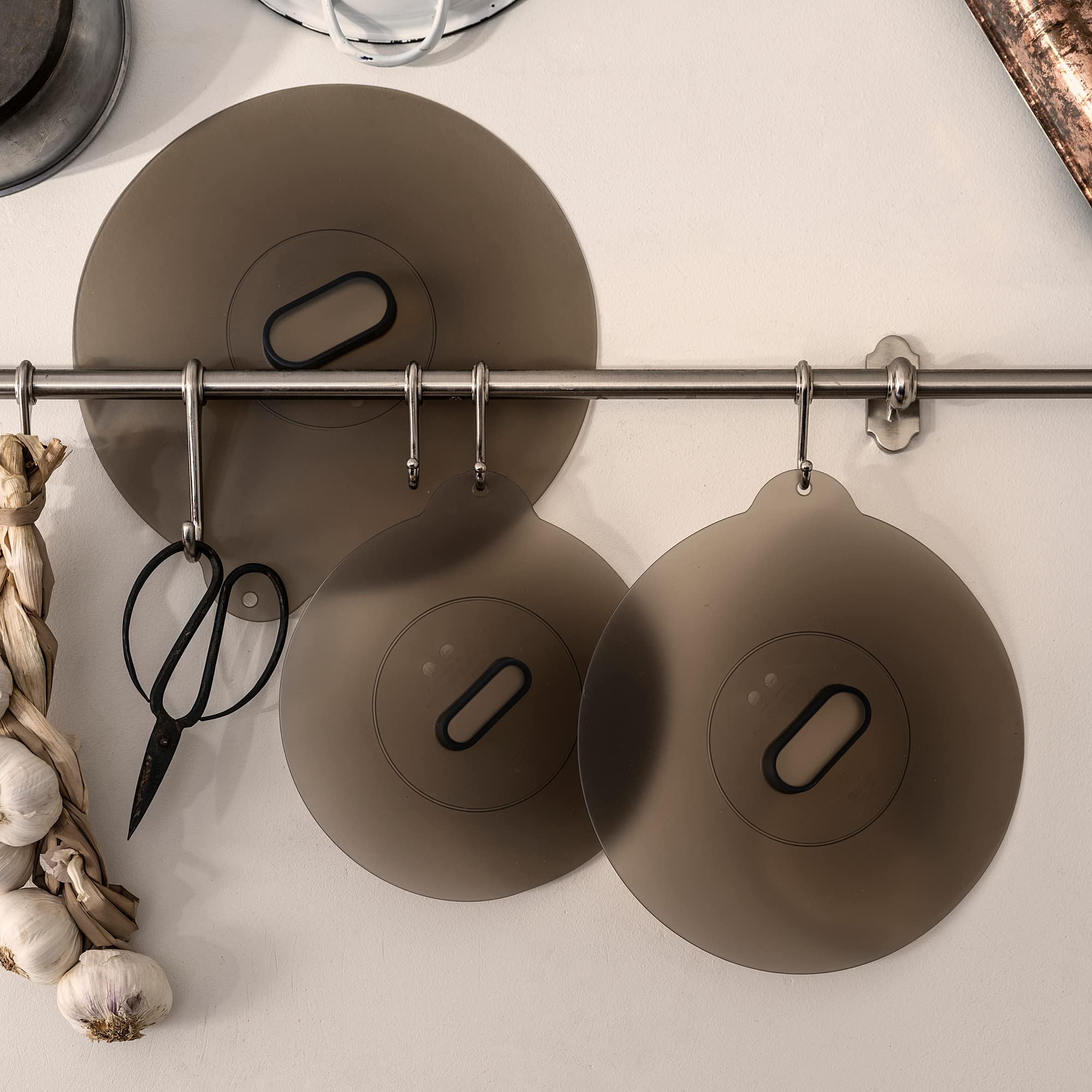 Ikea KLOCKREN - Set di 3 coperchi universali, in silicone
