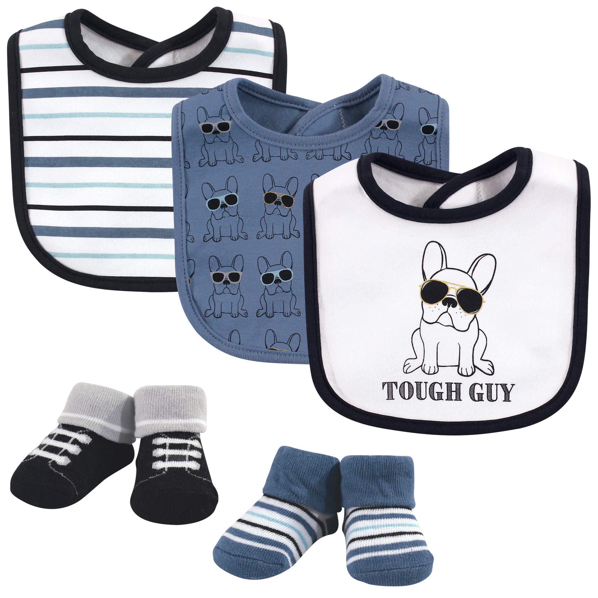 Hudson Baby Unisex Baby Bib and Sock Set