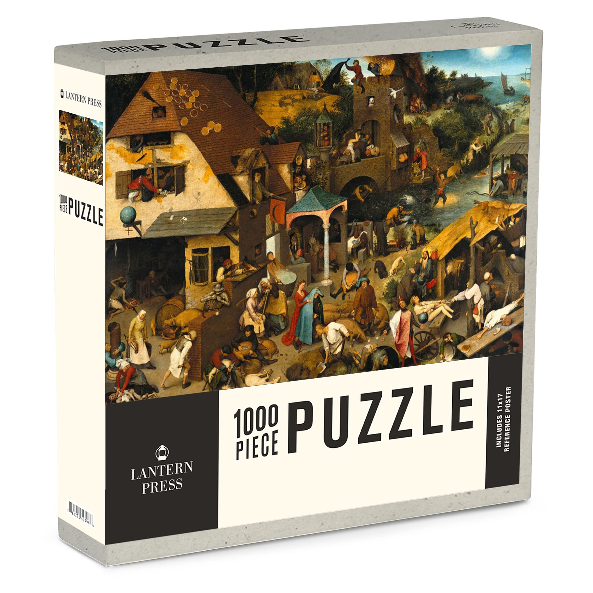 Amazon.co.jp: 1000ピースパズル オランダの格言 (作者:Pieter Bruegel
