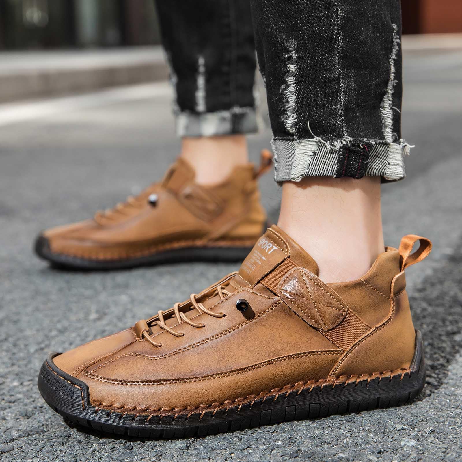 Orthopädische Schuhe Damen Orthesen Barfuss Sommer Bequeme Freizeitschuhe Mit Elastikschnürung, Handgenähte Casual Schuhe, rutschfeste Gummisohle Für Alltag, Spaziergang Und Reisen