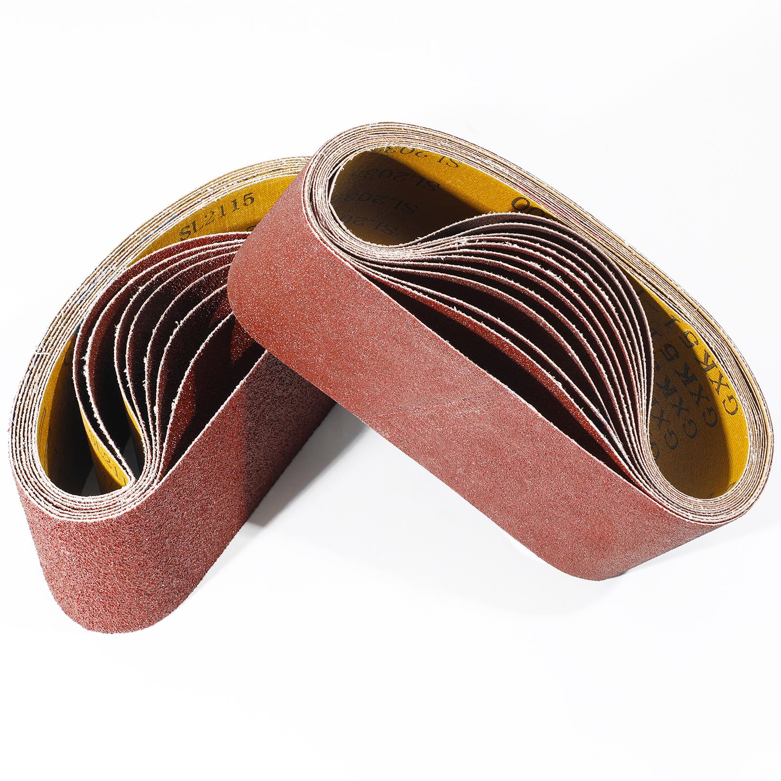 3x18 Inch Sanding Belts, 20 Packs Belt Sander Paper 40/60/80/120/150/240/400 Assorted Grits Abrasive Belts for Belt Sander, Aluminum Oxide Sanding Belt (3x18 inch)