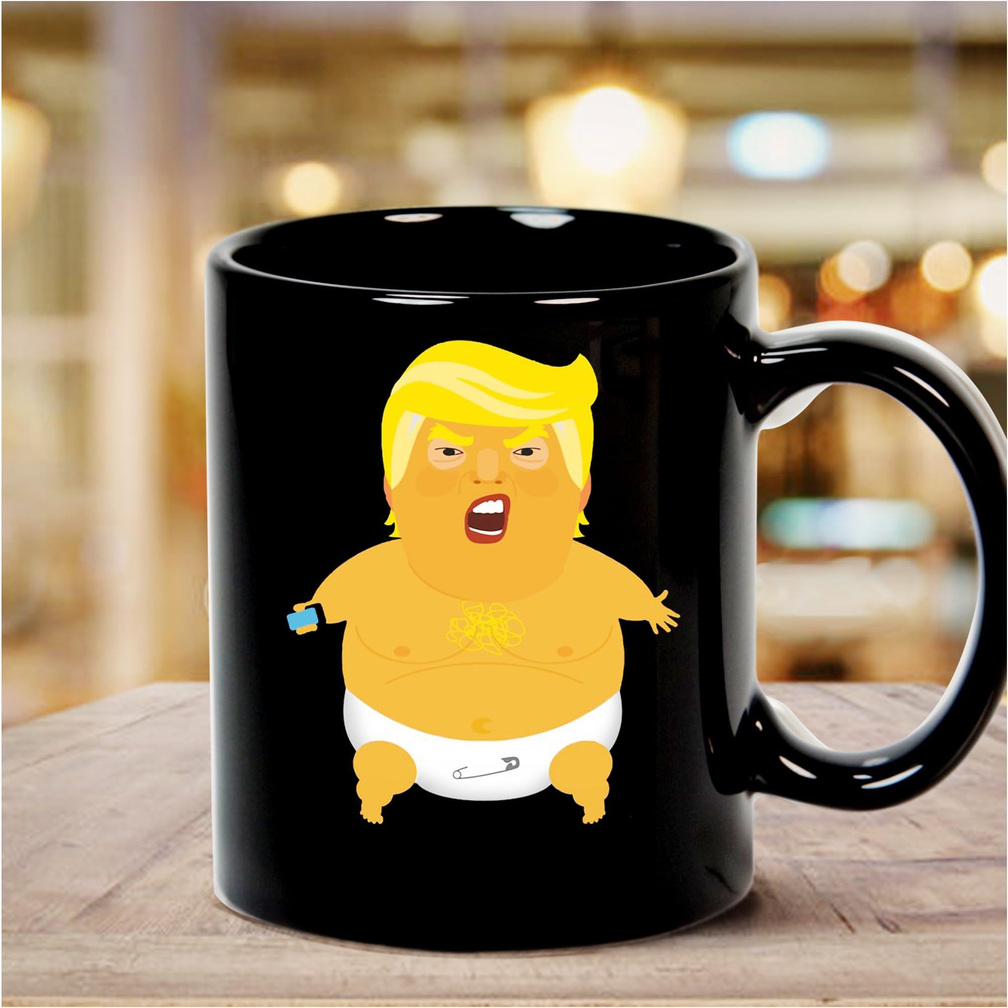 Giant Inflatable Baby Trump Blimp (London Protest)