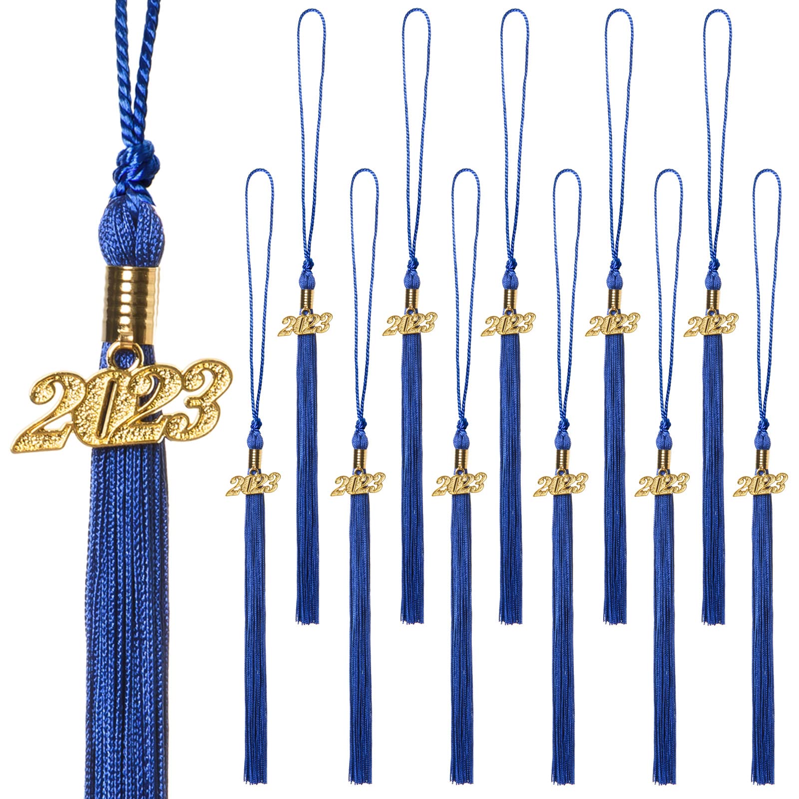 Buy 12 Pieces Graduation Tassel with 2023 Charm for Graduation Cap