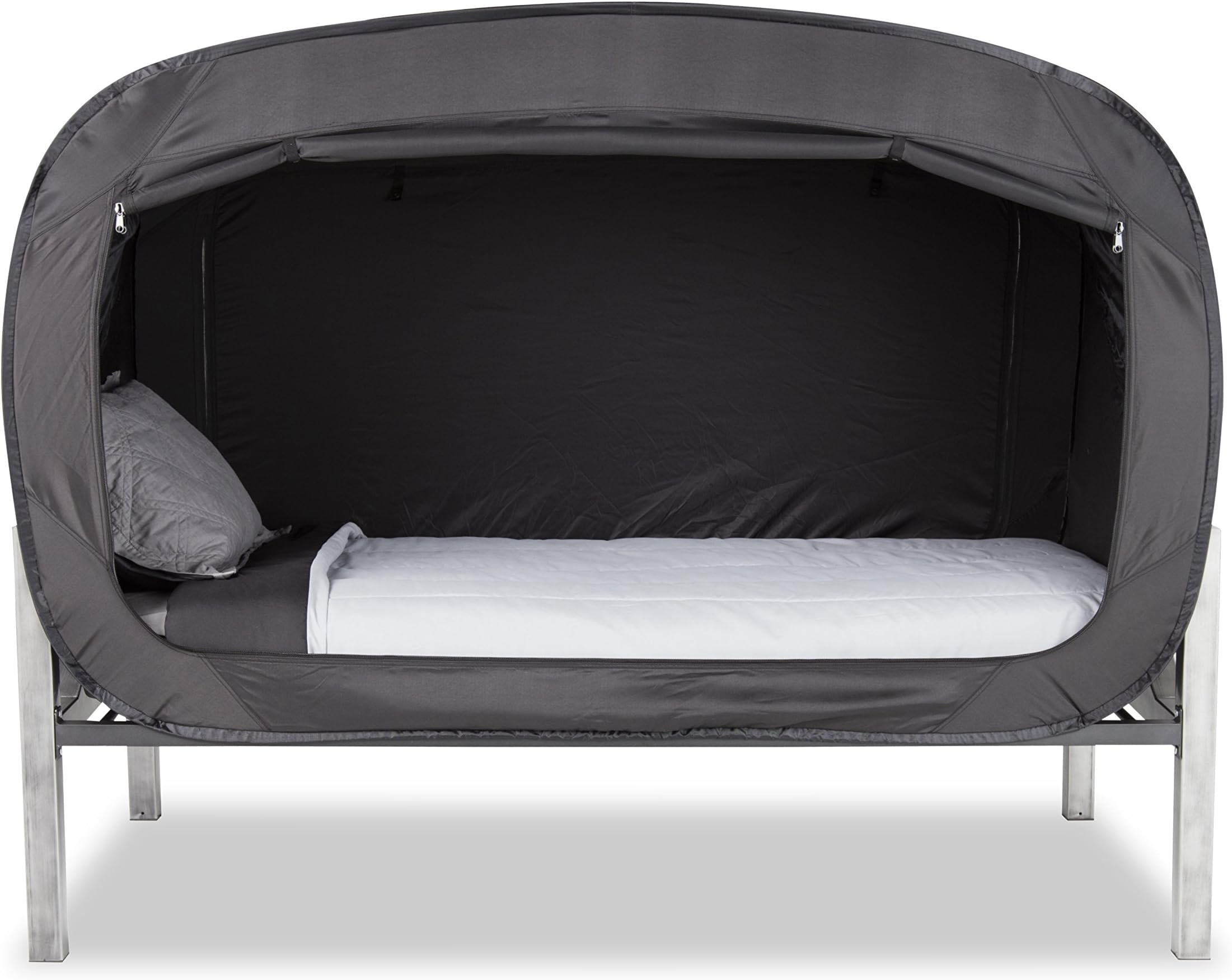 Privacy Pop Bed Tent (Full) - BLACK