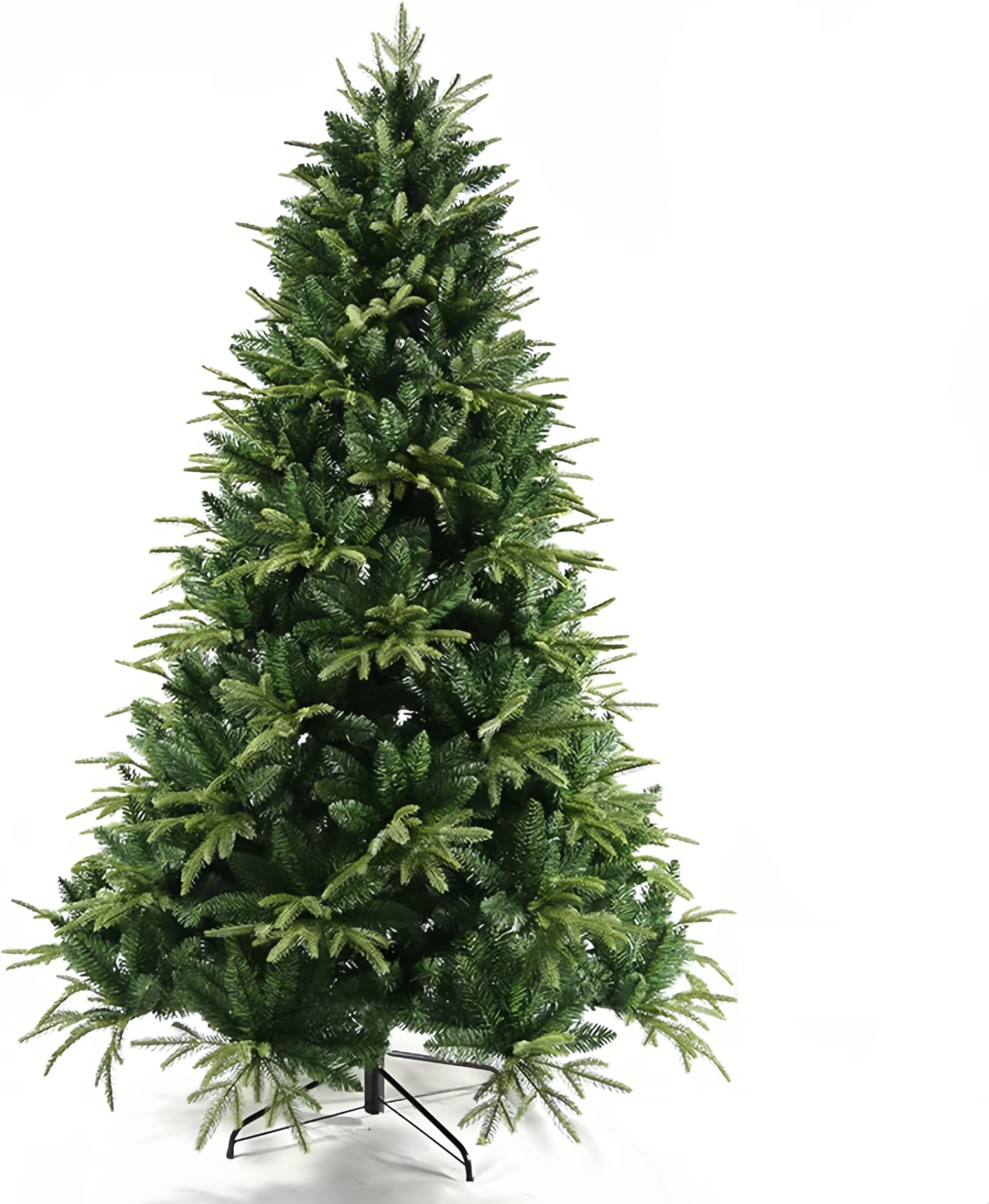 Christmas Trees 4-8FT Artificial Holiday Xmas Tree Decorations Full Christmas Tree with PVC Branch Tips and Foldable Metal Stand for Home Office Party Indoor Outdoor Decor (1.8M/6FT 750 Branch Tips)
