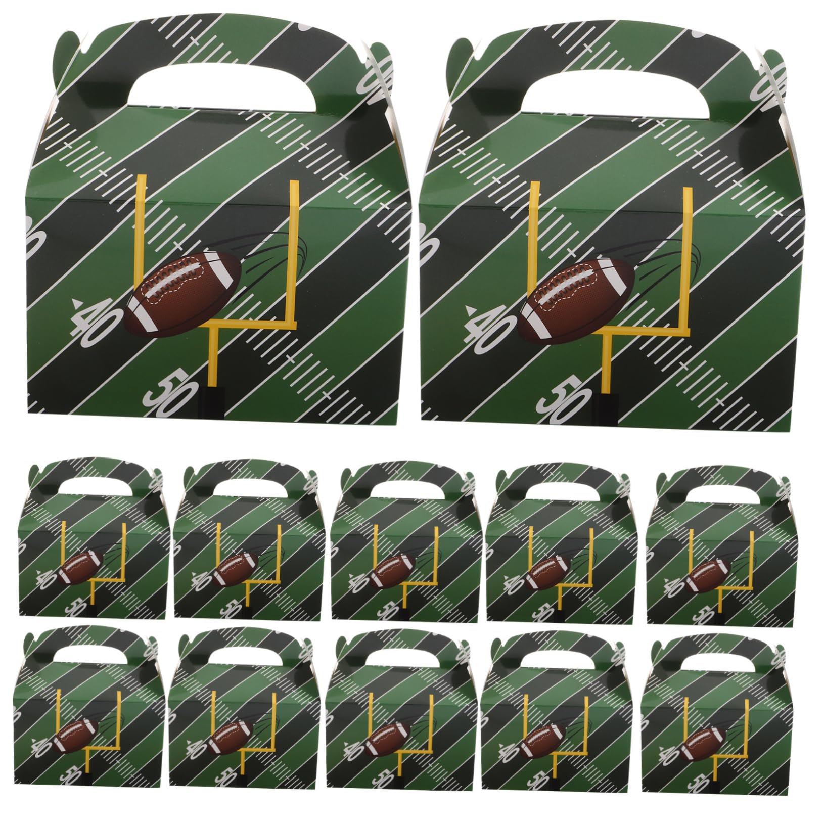 50 Pezzi Scatole Favore per Feste Calcio Contenitori per Dolci e Snack Tema Sportivo per Compleanni e Shower Design Unico Resistente