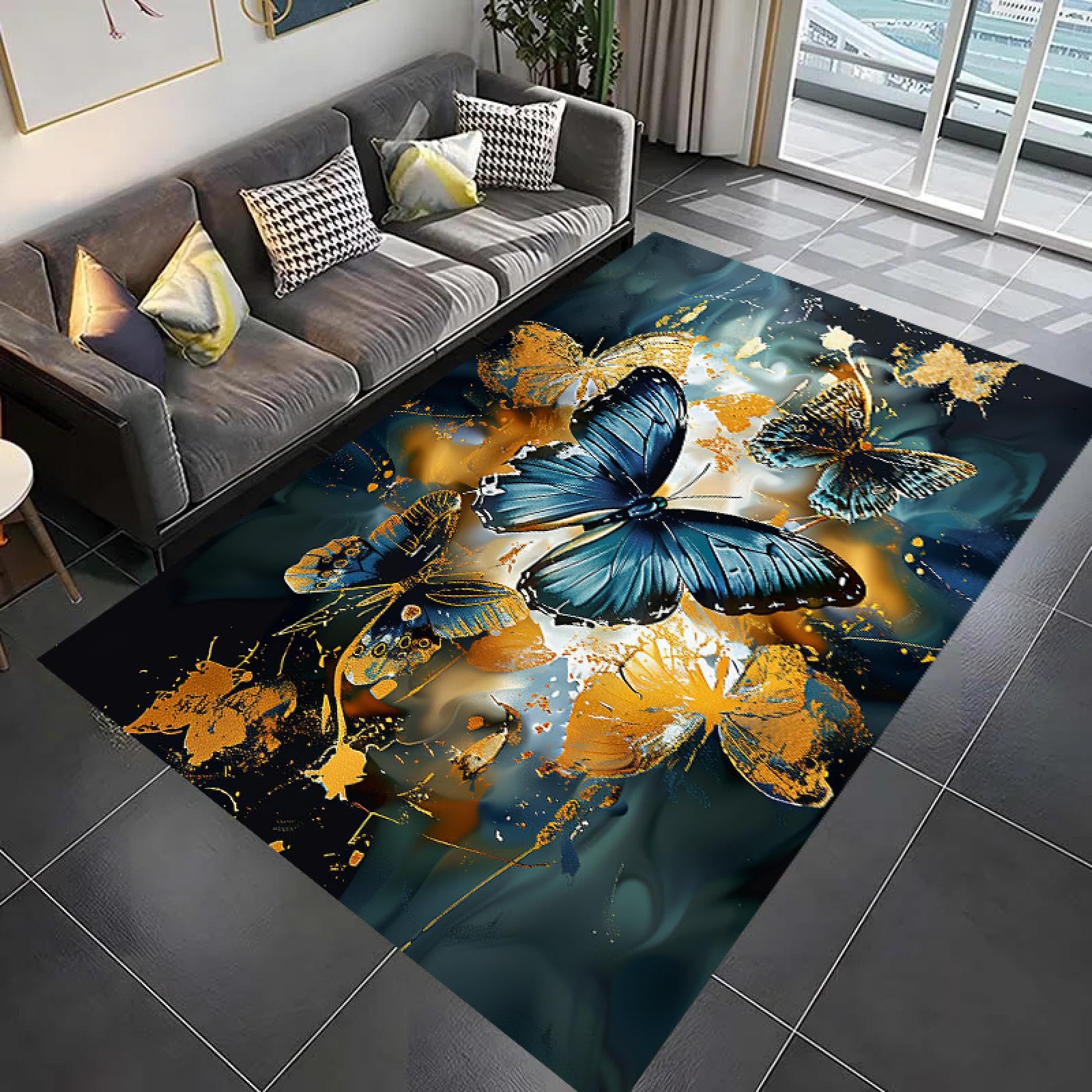 Tapis papillon pour salon moderne et grand tapis de chambre 150x240