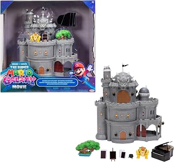 The Super Mario Galaxy Movie Bowser Castle Playset with 4cm Figure