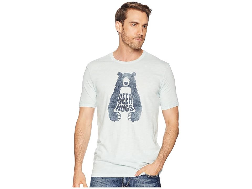 

Lucky Brand Beer Hugs Tee (Surf Spray) Men's Clothing