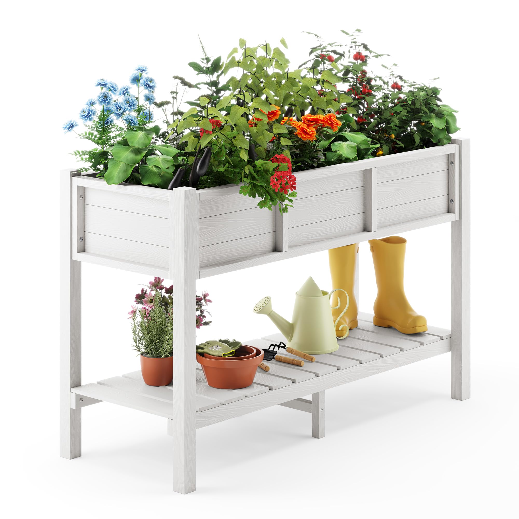 Amazon.com: LUE BONA Raised Garden Bed with Tools, 45*18*29 in