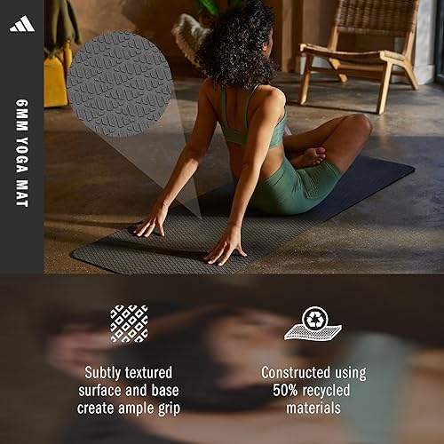 Miniatura 5 de adidas Yoga Mat - Eco Friendly - Non Slip, Durable Textured Surface