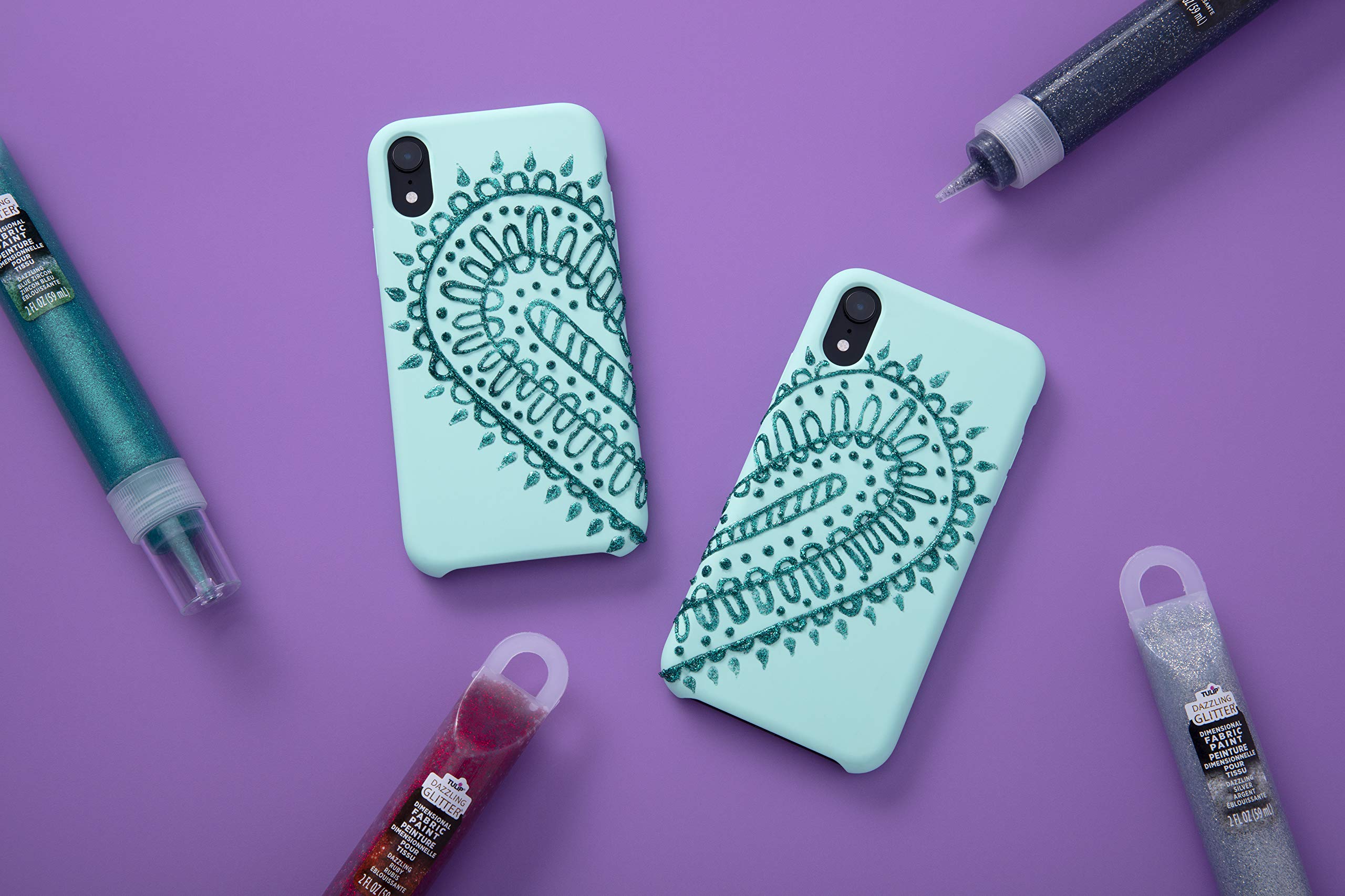 Tulip Dazzling Glitter Gems Dimensional, Permanent, Ideal for Crafts, Parties, School Projects Fabric Paint - Image 3