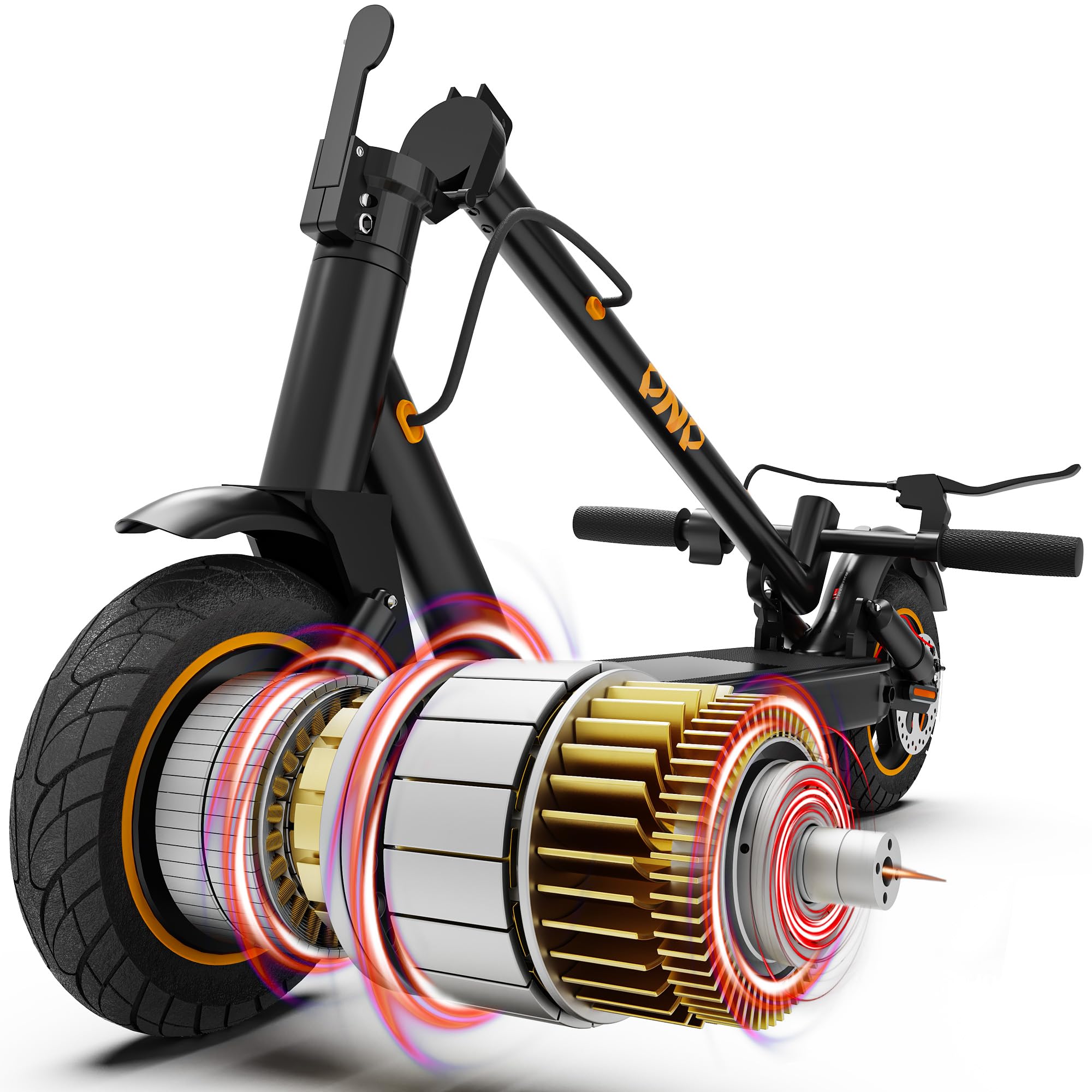 QnQ Trottinettes Électriques, 8.5"/10" Électrique Trottinette Pliable, Moteur 500W, Batterie 7.8AH/10.4AH, Application, Maximum 25km/h, Portée de 20 à 35 km, Double Frein, Double Amortisseurs