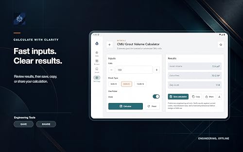 Engineering Tools: Offline 100+ Calculators – vue 5