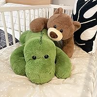 Vista 7 de Fiosnow Weighted Stuffed Animals for Adults Brown Bear 3.5lbs 24" Weighted Plush Animals for Kids Throw Pillow Hugging Toys