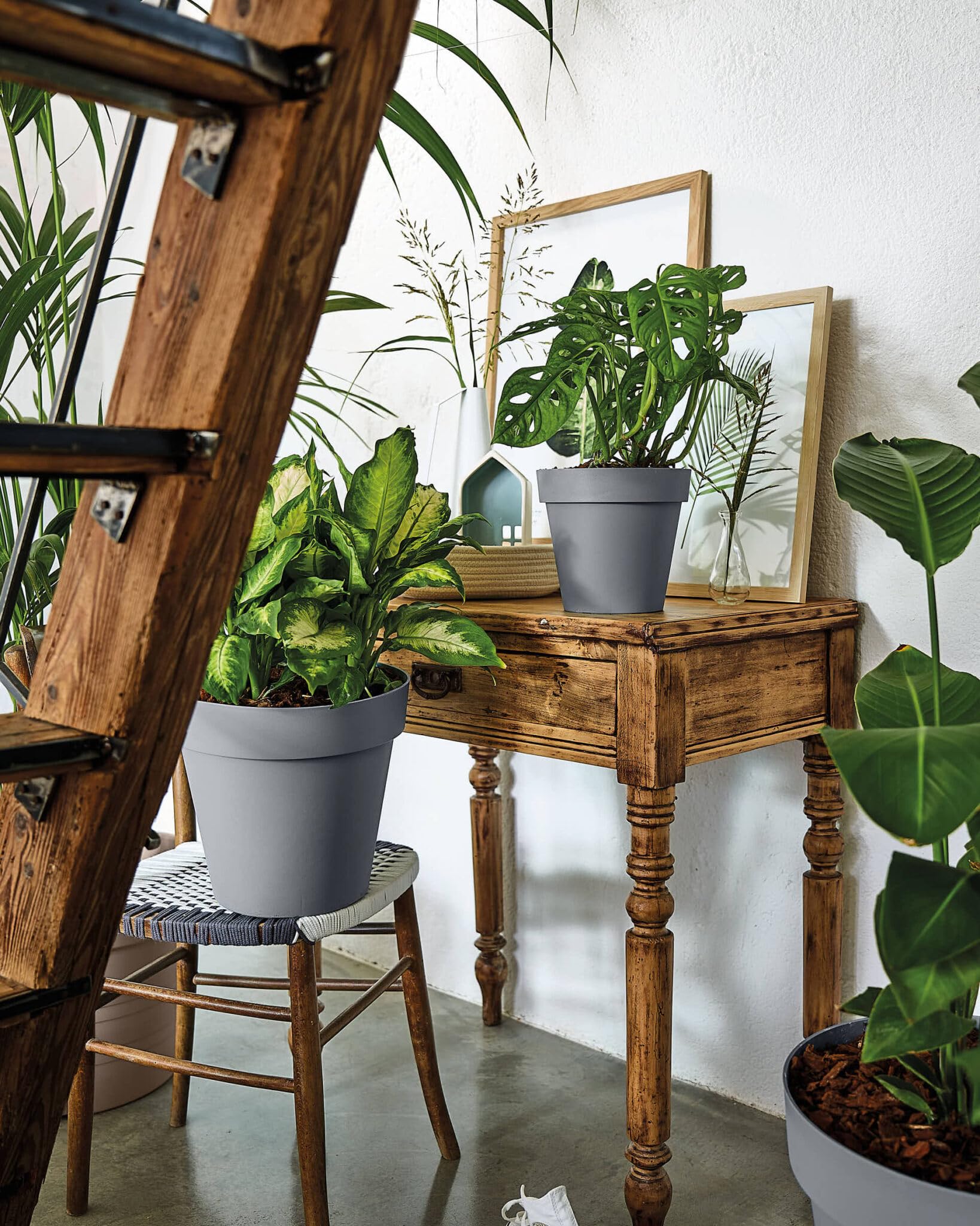 VECA VASO ROTONDO CLEO 80CM 60% RICICLABILE AVANA