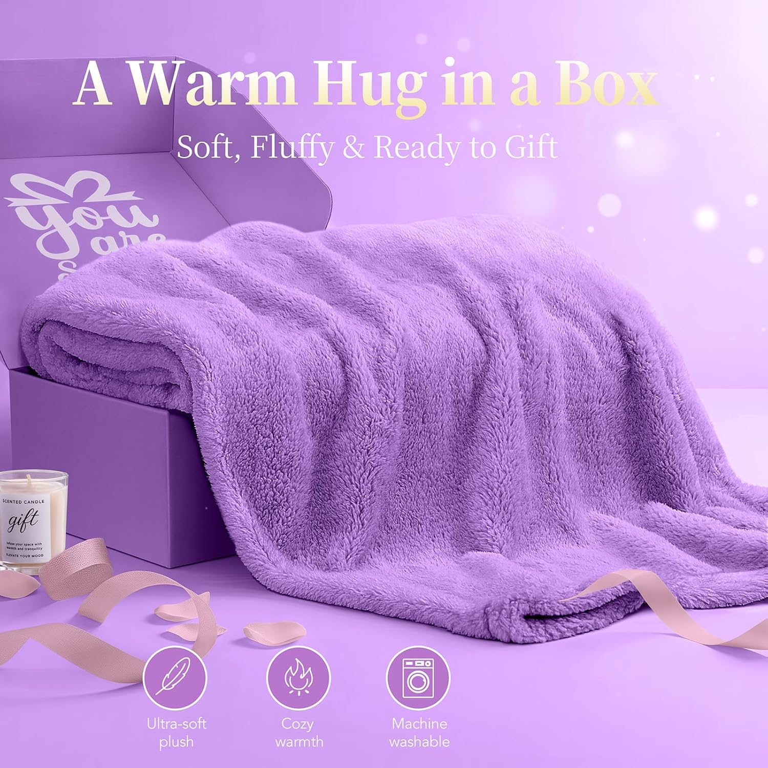 Valentine’s Day Spa Gift Set for Her - Birthday & Luxury Self-Care Wellness Kit Gifts for Wife, Girlfriend, Mom - Perfect Romantic Present for Women, Relaxing Spa Experience, Love & Pampering Gift Box - Image 3