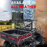 Vista 7 de StarknightMT Ranger XP 1000 Parabrisas Trasero, Ranger 1000 con Tinte Ahumado Ventana Trasera Parabrisas Trasero Compatible con Polaris Ranger XP