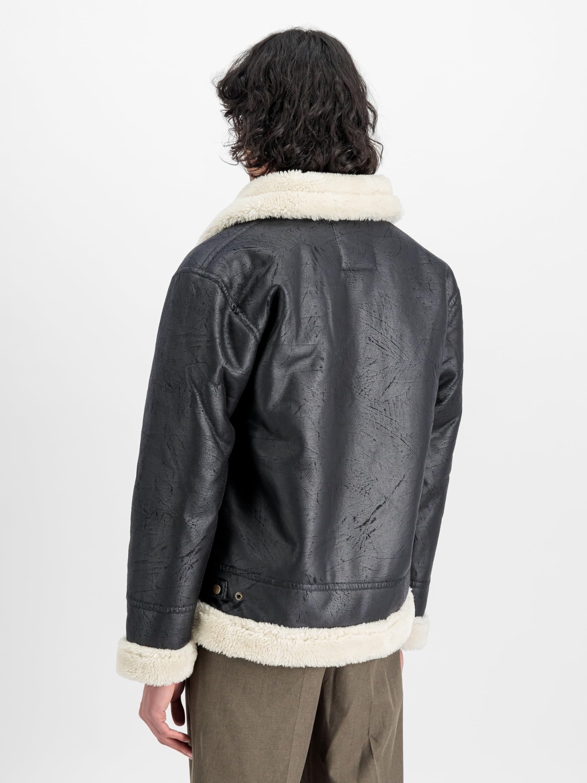 ALPHA INDUSTRIES kurtka skórzana Mężczyźni Alpha Industries B3 Fl kurtka skórzana męska (1 w zestawie)