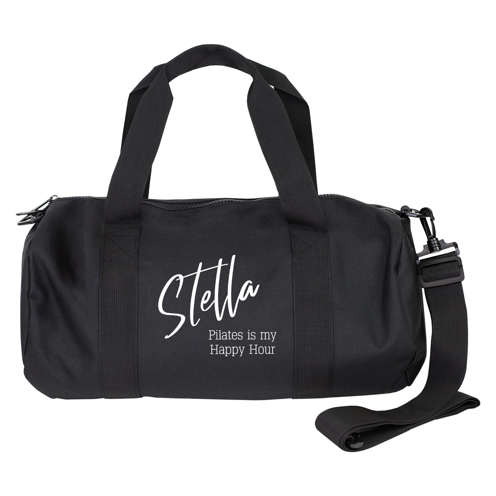 Herz & Heim® Sporttasche personalisiert mit Wunschtext – Trainingstasche mit Aufdruck – Duffle Bag als Geschenkidee – Fitness Tasche für Gym, Sport und Freizeit (55 × 28 × 28 cm (B/H/T))