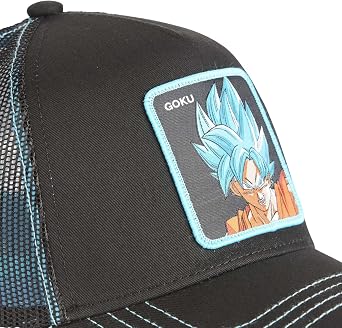 Men's & Women's Dragon Ball Super Cap, Trucker Cap, Sangoku, No Deformation and Comfortable, Black, Blue, Orange, Size One, Black, One Size