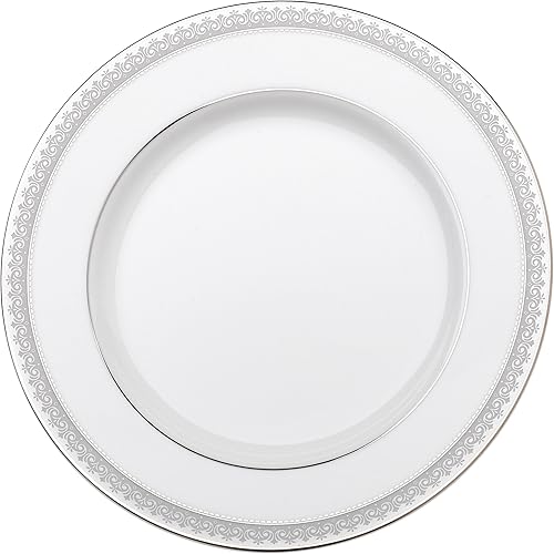 Mikasa Plato de ensalada Platinum Crown, 8 pulgadas