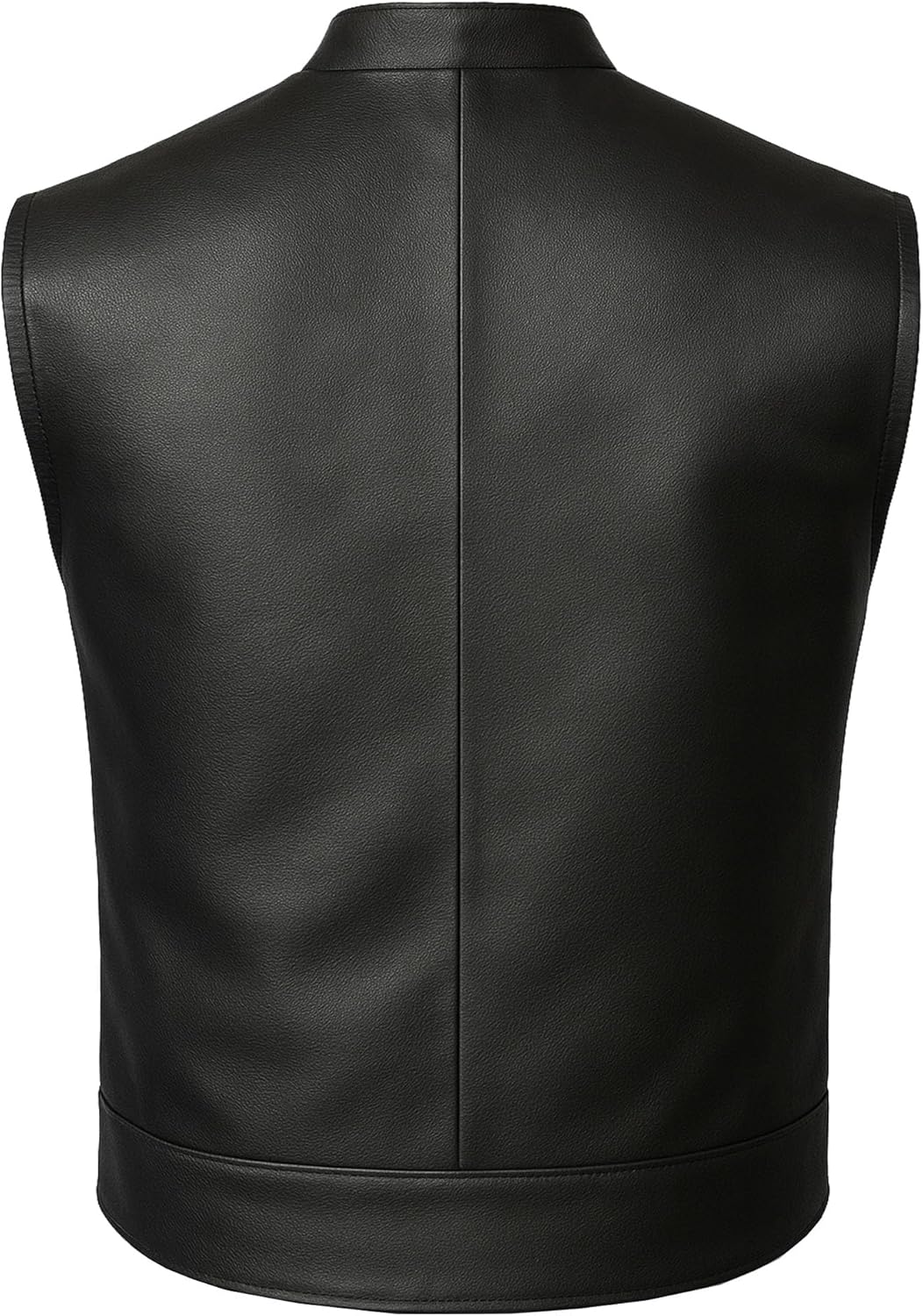 Jackets 4 Bikes Men’s SOA Motorcycle Vest – Premium Buffalo Leather, Multiple Pockets Club Style Biker Vest - All Seasons - Image 4