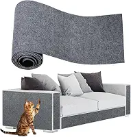 Tapete Arranhador Autoadesivo para Gatos 40x100cm – Cinza Escuro | Protetor de Sofá, Parede e Móveis | Antideslizante e Fácil de Instalar