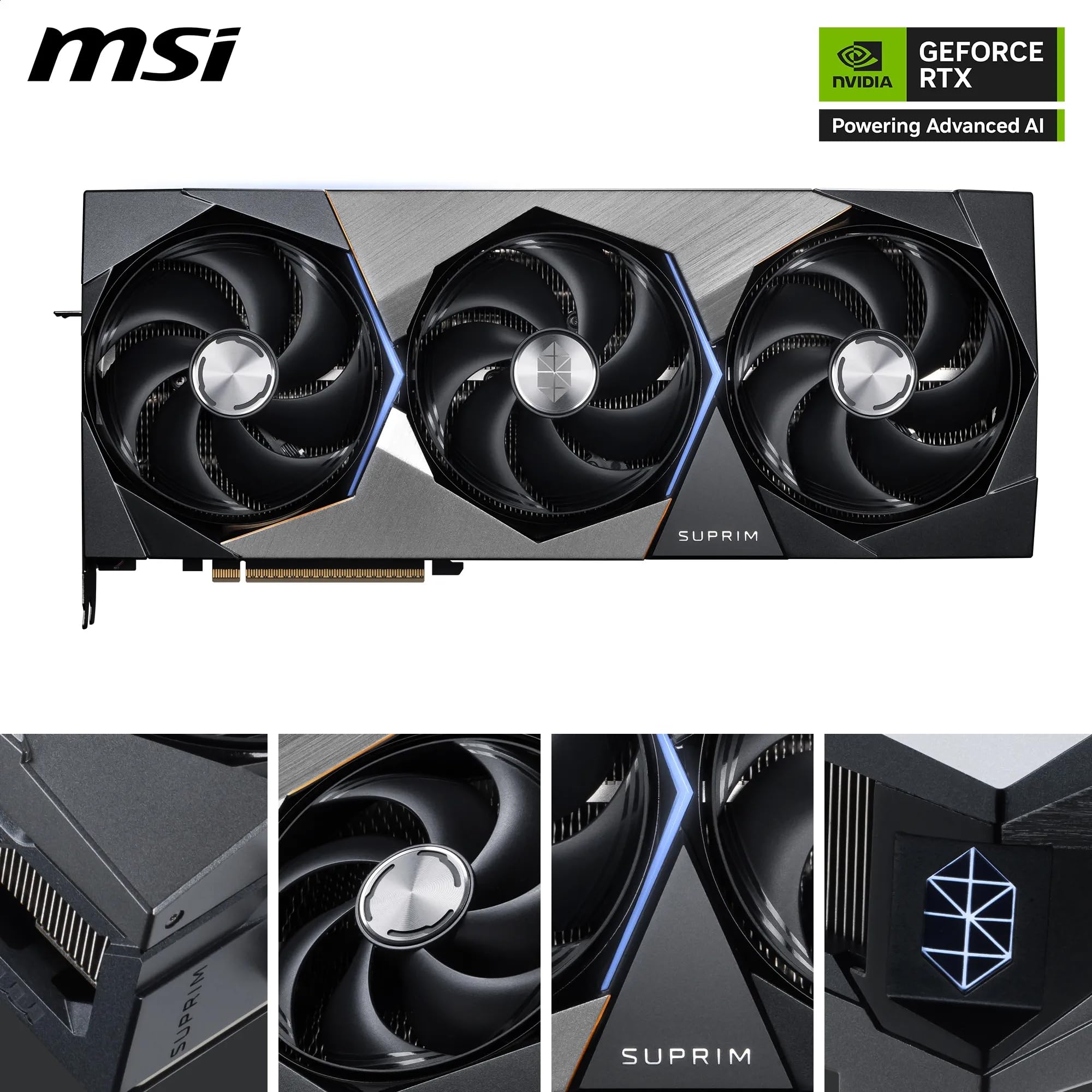 MSI Placa de vídeo NVIDIA GeForce RTX 5080 16G SUPRIM SOC GDDR7