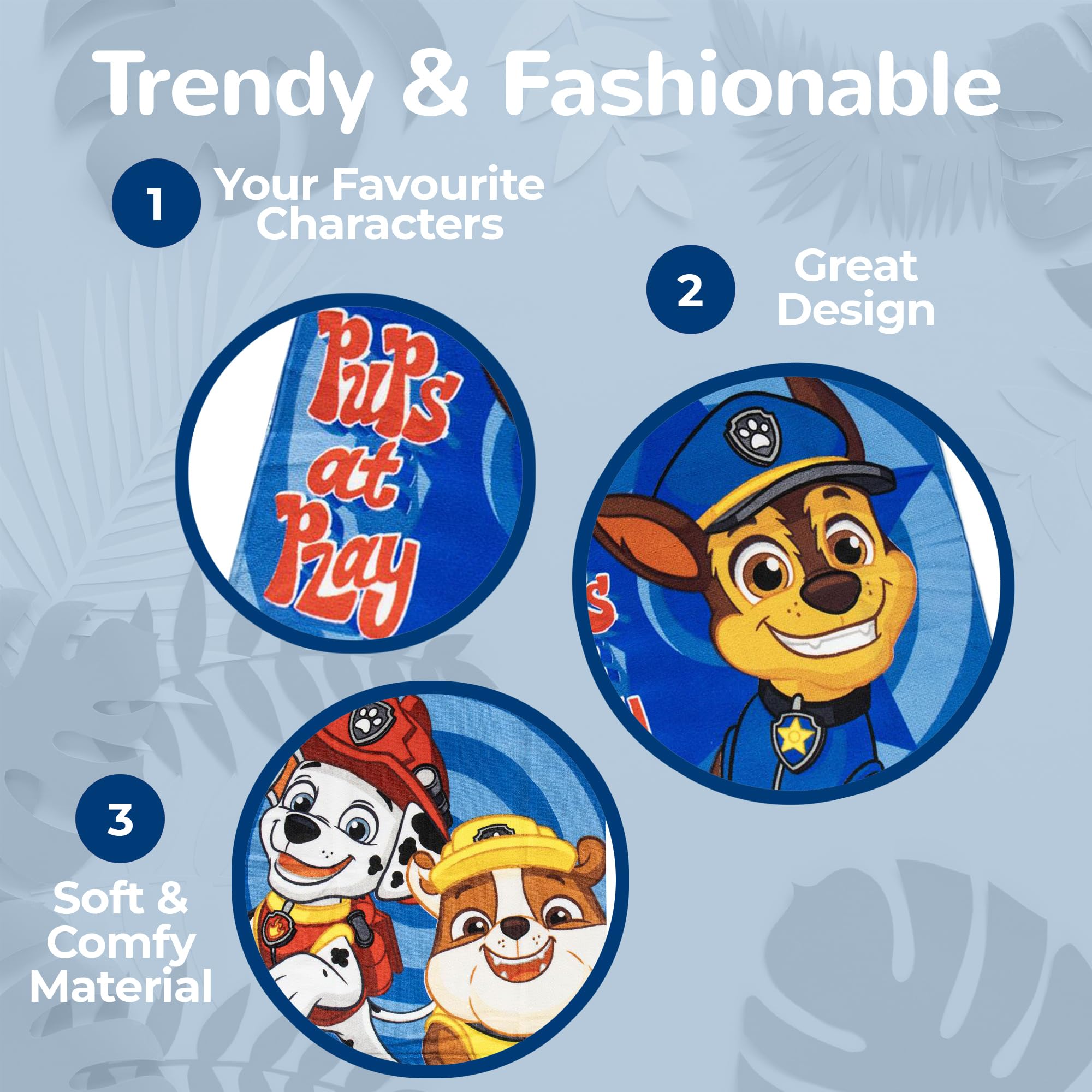 Poncho da bagno per bambini Paw Patrol – Asciugamano con cappuccio 50 x 115 cm – Poncho da spiaggia e piscina ragazzo – Accappatoio leggero ad asciugatura rapida – idea regalo per