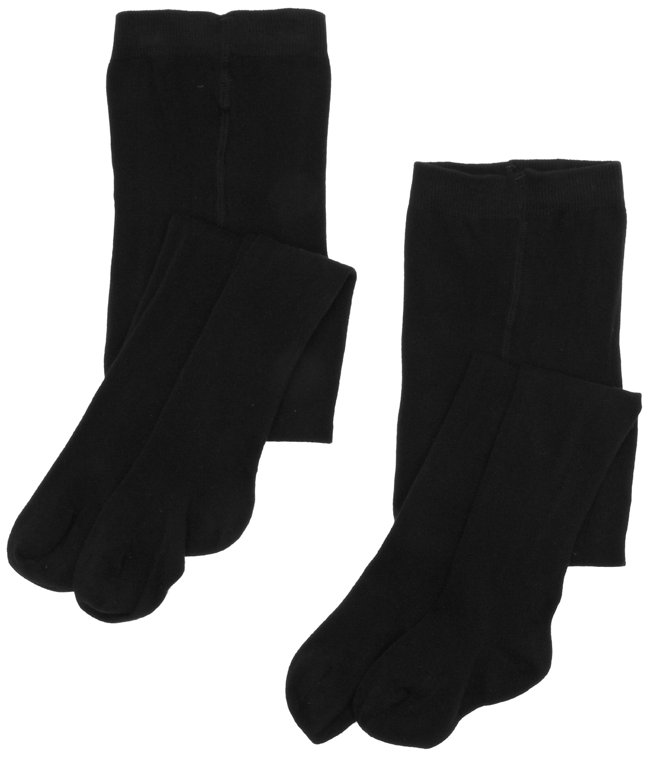 PEX Cotton Soft Sunset 2 Pairs Girl's Tights Black Teens