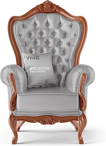 Miniatura 2 de VViViD Tela de vinilo marina plateada resistente a la intemperie con acabado de piel sintética (10 pies x 54 pulgadas)