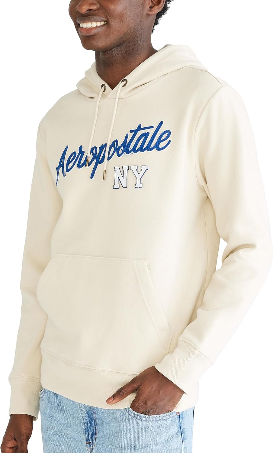 AEROPOSTALE Men's Aero Logo Popover Hoodie- Script