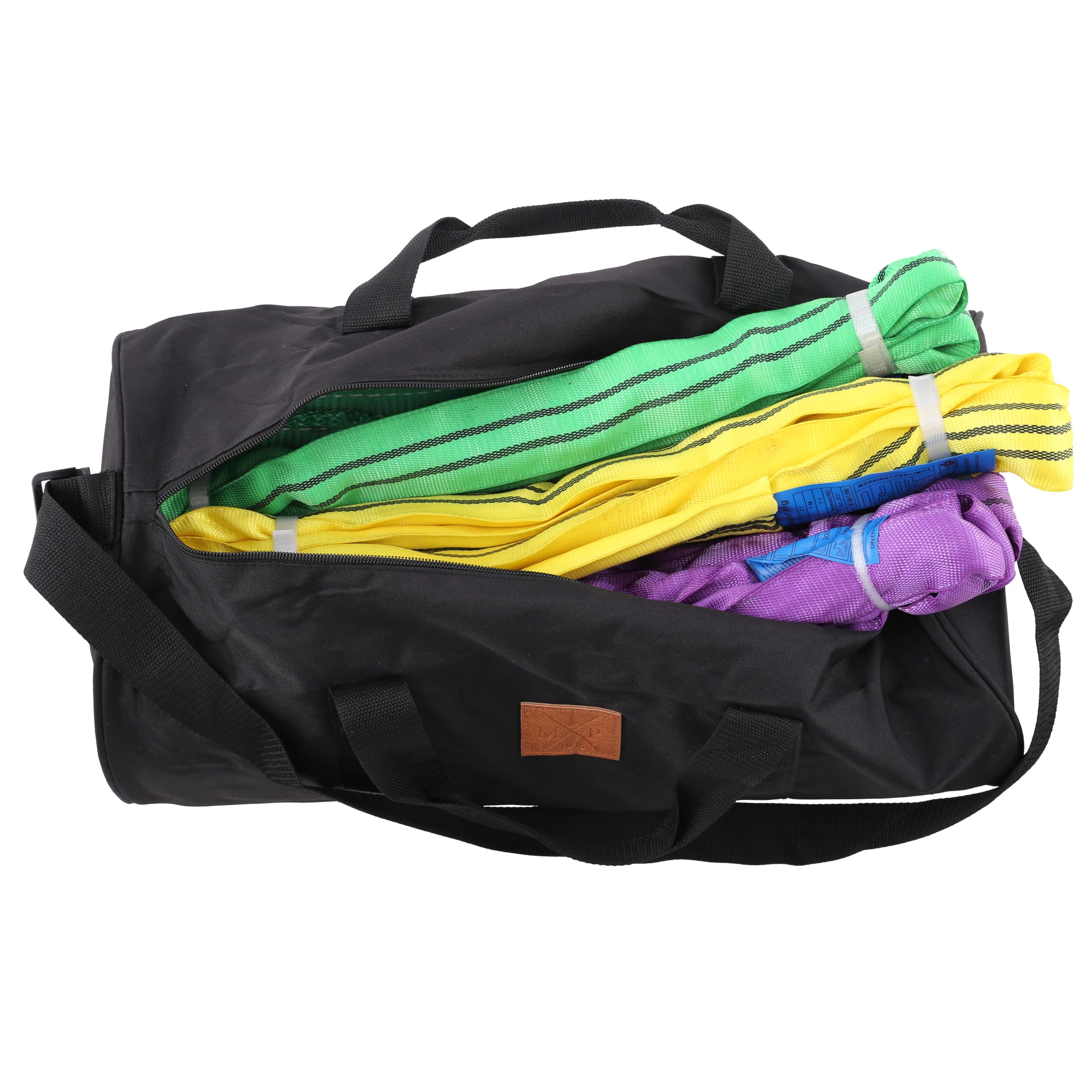 SML Rundschlingen Set 13-teilig - Hebeschlinge 1t, 2t & 3t - Schlupf Set | Inklusive Tasche - 1 m, 2 m & 4 m Nutzlänge - Hochfestes Polyester - Sicherheitsfaktor 7:1 - Geprüft nach DIN EN 1492-2