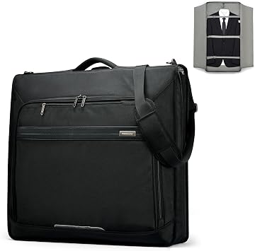 Hanke Premium Garment Bags for Travel, Business Travel Suit Bag with Wrinkle-Free System, Fits 4 Suits & 17.3 Laptop, Carry On Garment Bag with Shoe Compartment, Shoulder Strap, Black