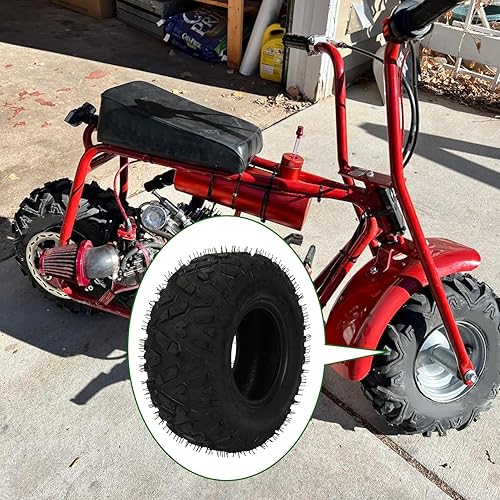 Miniatura 9 de Neumático 14570-6 145 70 6 sin cámara compatible con Coleman CT100U CC100X Mini Bike KT196 Go Kart Baja Doodle Bug DB30 GMB100 Motovox Mega Moto