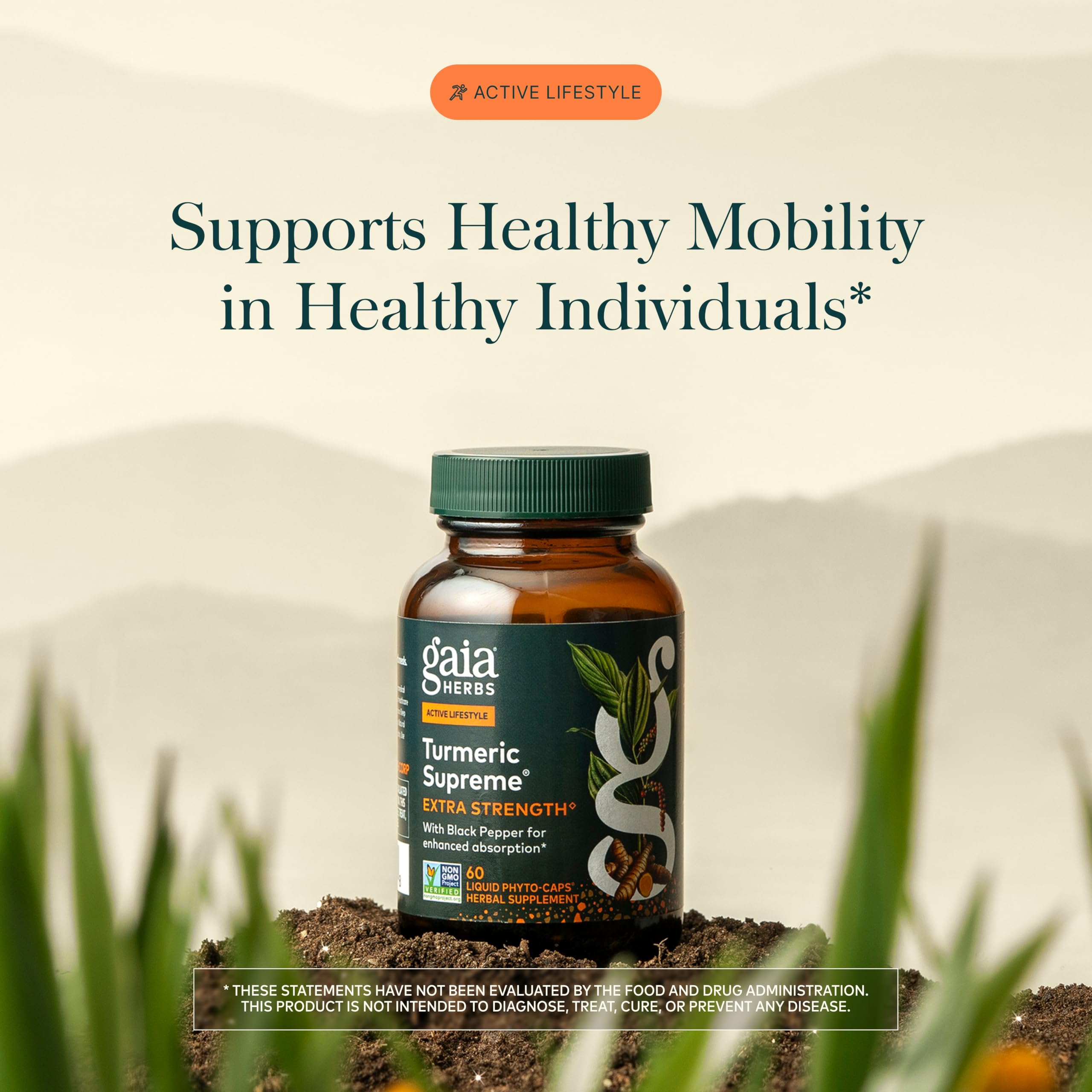 Gaia Herbs Turmeric Supreme Extra Strength, 60 Vegan Capsules — Amazon image 3