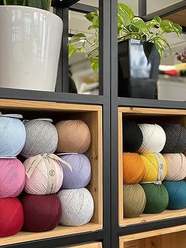 Miniatura 3 de About Strings #3 Light DK - Juego de caja de hilo de algodón 100% orgánico (Expresso)