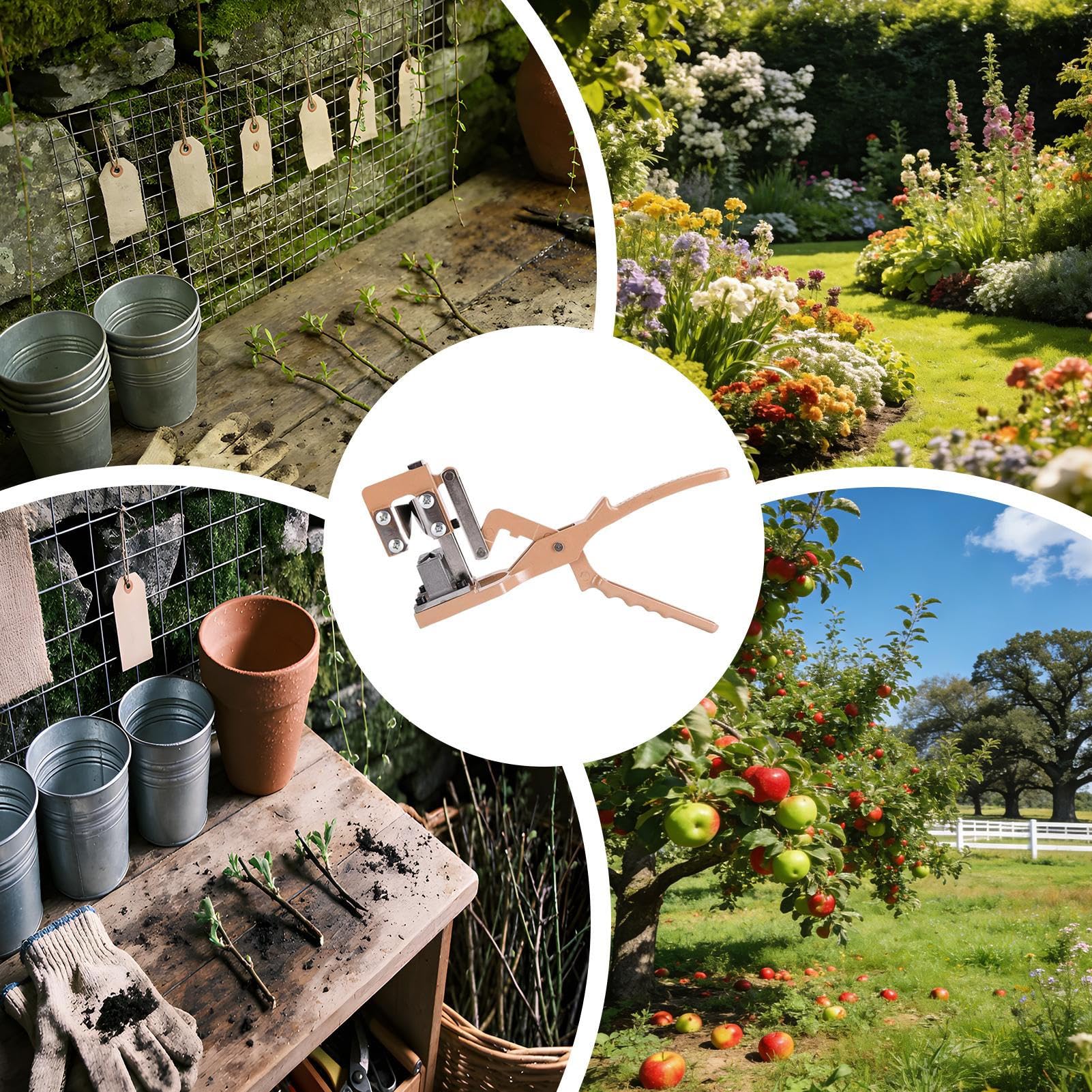 Obstbaum Veredelungsgerät Ergonomische Gartenscheren | Veredelungsschere Aus Aluminiumlegierung Mit Rutschfestem Griff Für Obstbaum Rebe Strauch Schnitt Und Pflege