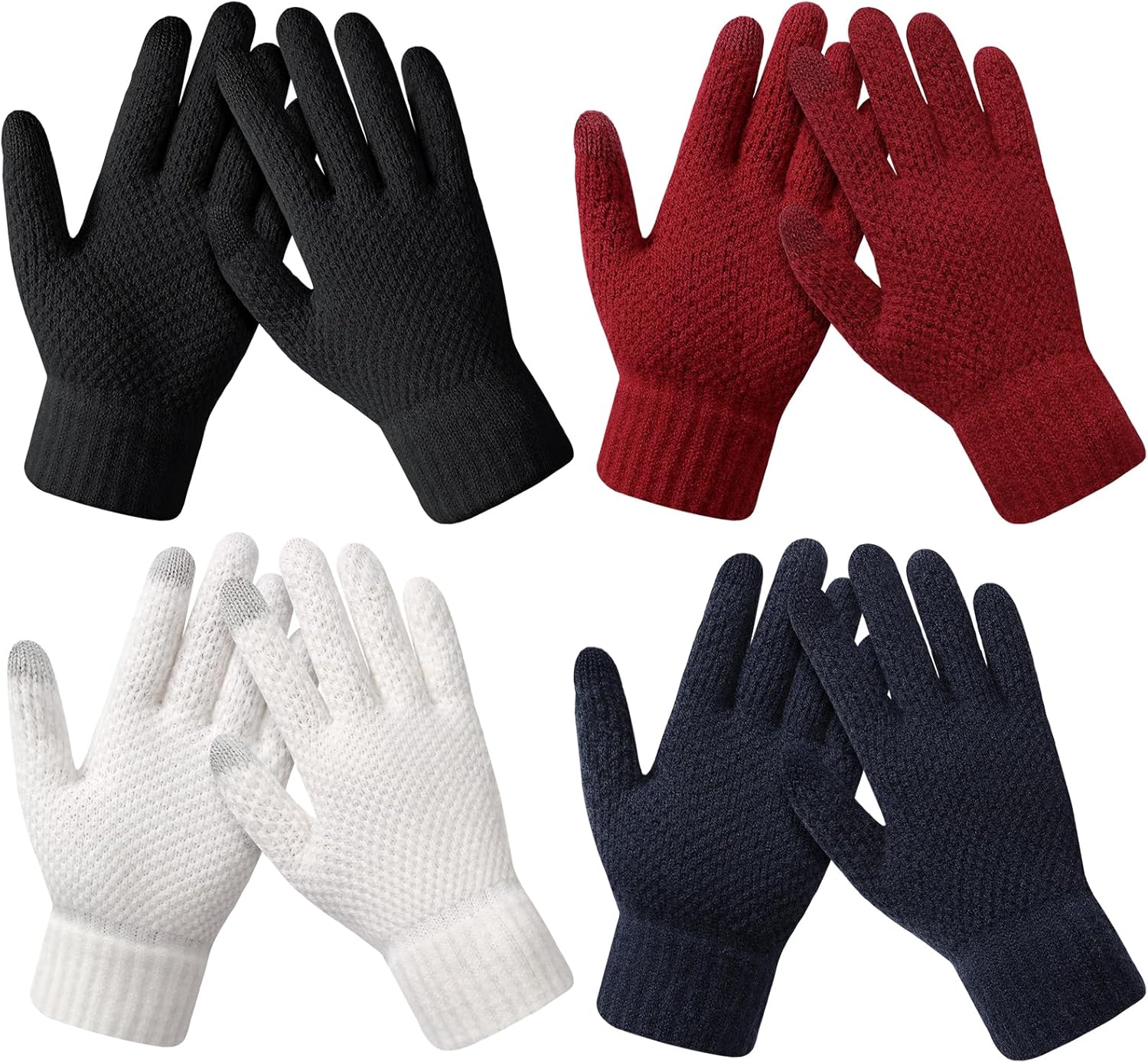 Winter Gloves – Women’s Winter Gloves, Warm Touchscreen gloves Women Men, Knit gloves for Cold Weather Winter Gloves – Women’s Winter Gloves, Warm Touchscreen gloves Women Men, Knit gloves for Cold Weather
