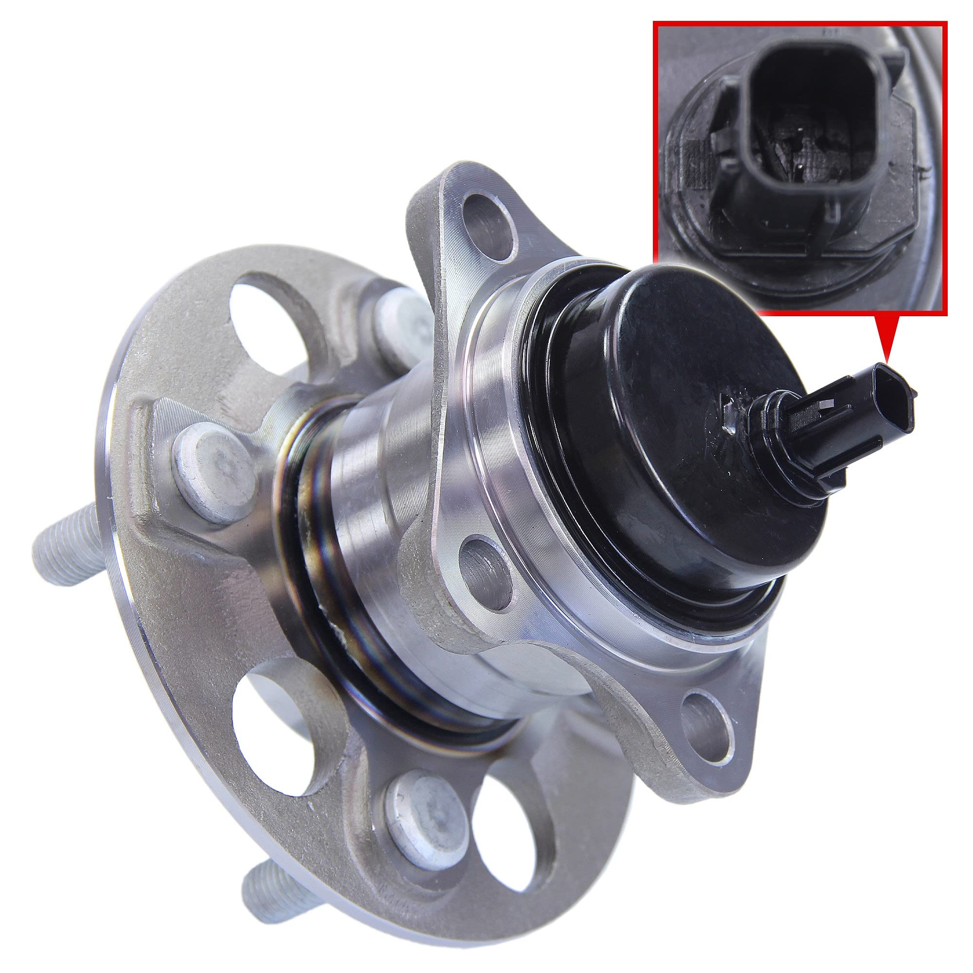 ATEC Germany 2x Buje de rueda trasera rodamiento de rueda juego con sensor